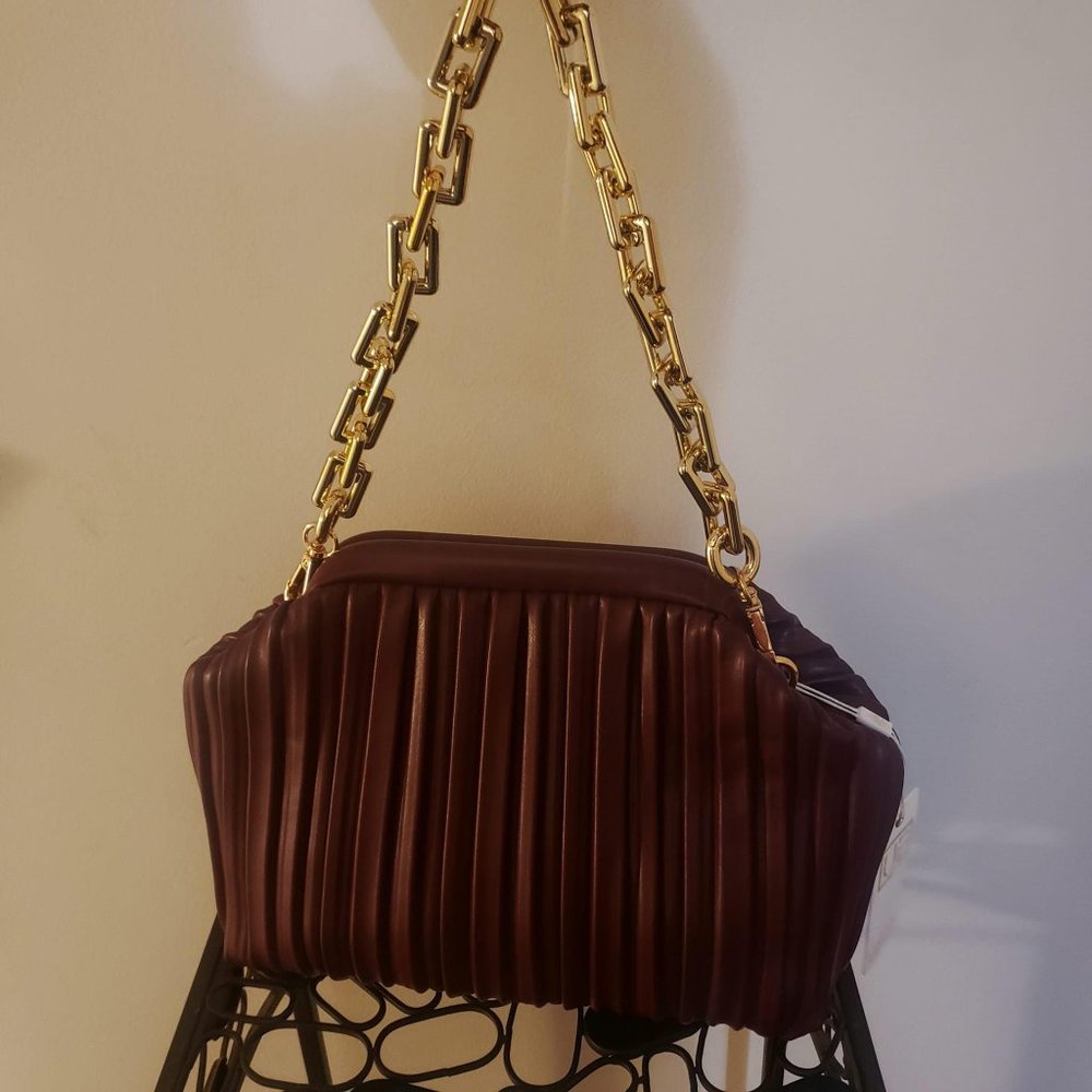 Purple Urban Expressions Purse with Gold Touches